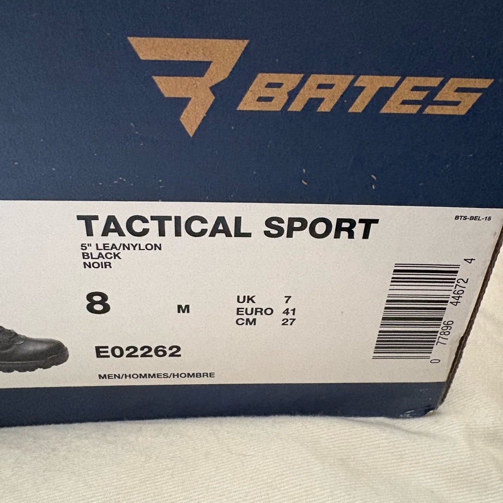 Bates Men's Black Tactical Sport Boots